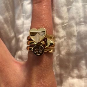 Tory Burch stackable rings